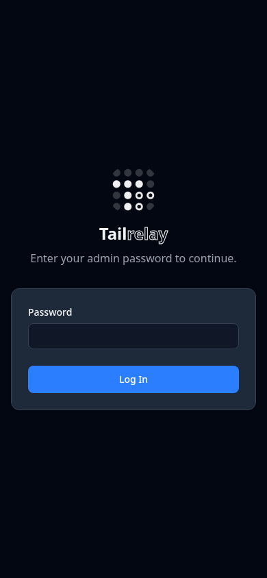 Login dark mobile