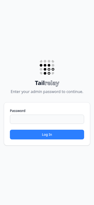 Login light mobile